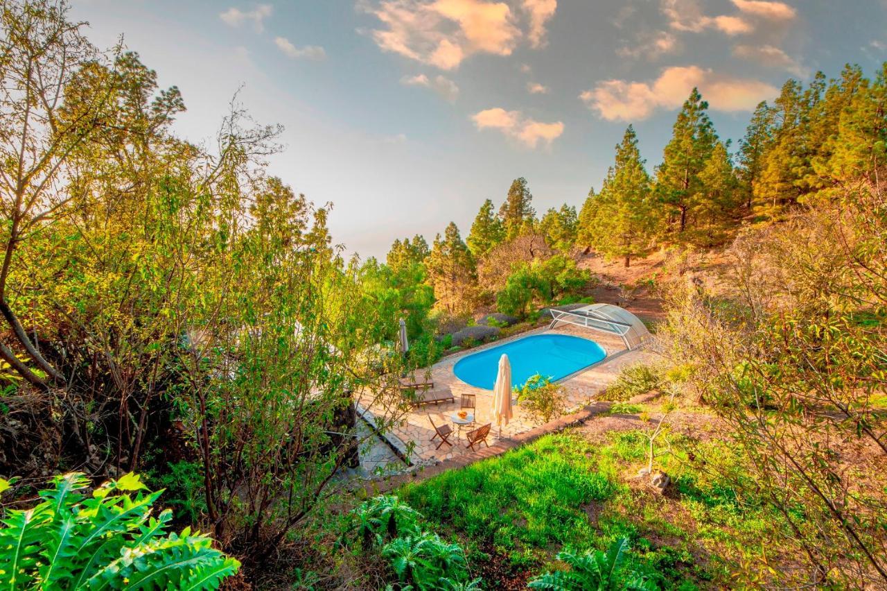 Feriendomizil Finca Tijarafe Mit Beheiztem, Abdeckbarem Pool Экстерьер фото