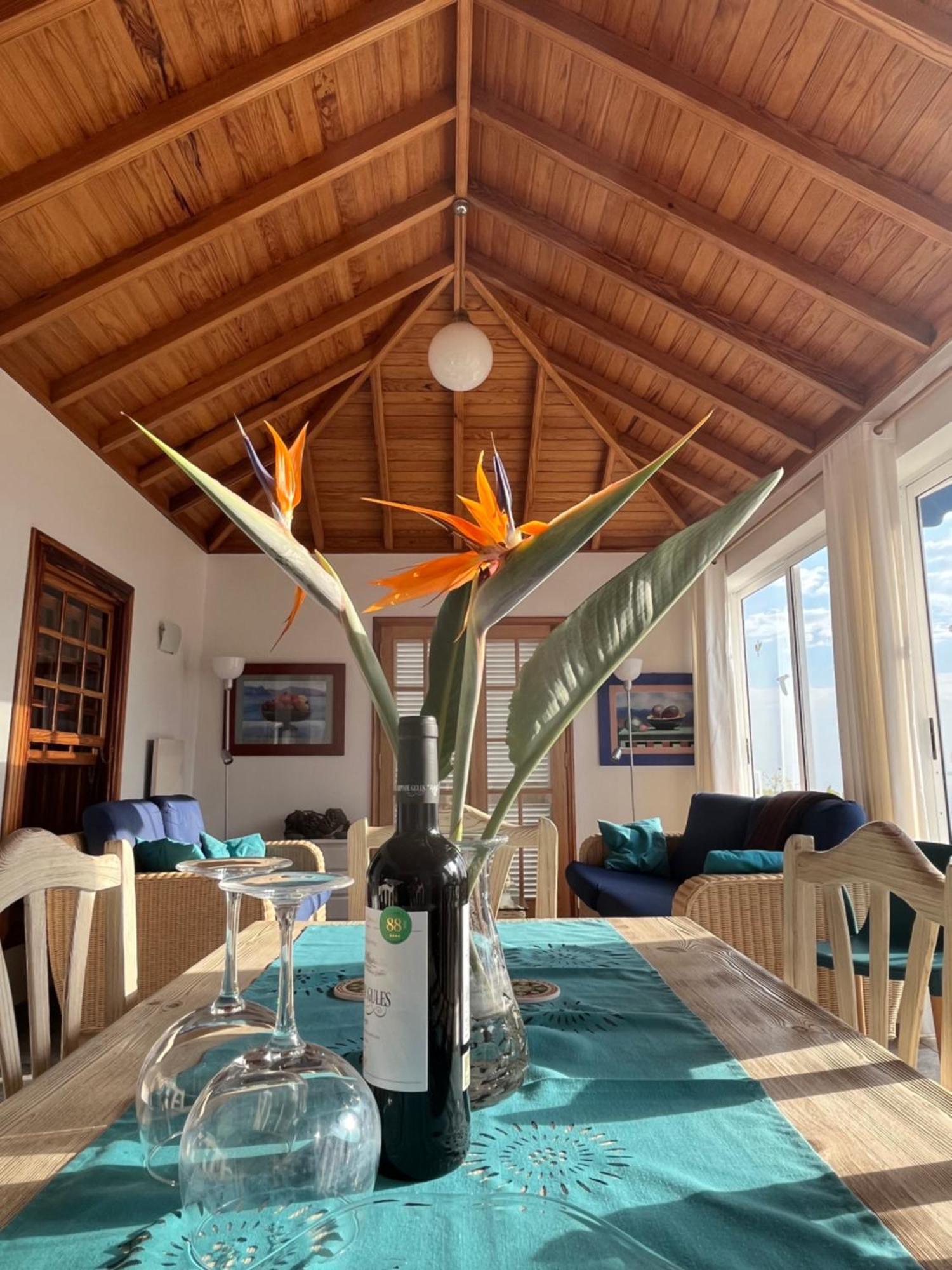 Feriendomizil Finca Tijarafe Mit Beheiztem, Abdeckbarem Pool Экстерьер фото